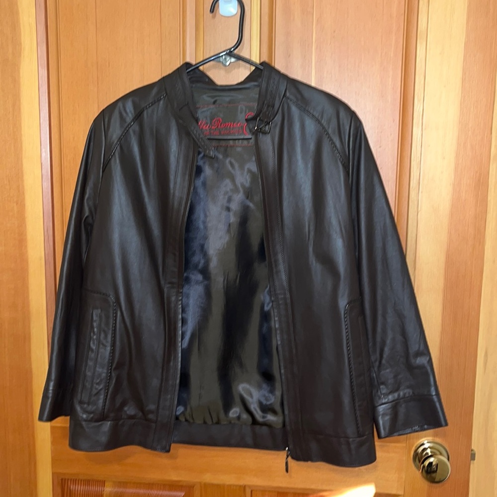 Gene Hiller Alfa Romeo Tour of the Rockies Leather Jacket